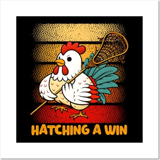 Lacrosse chicken Posters and Art